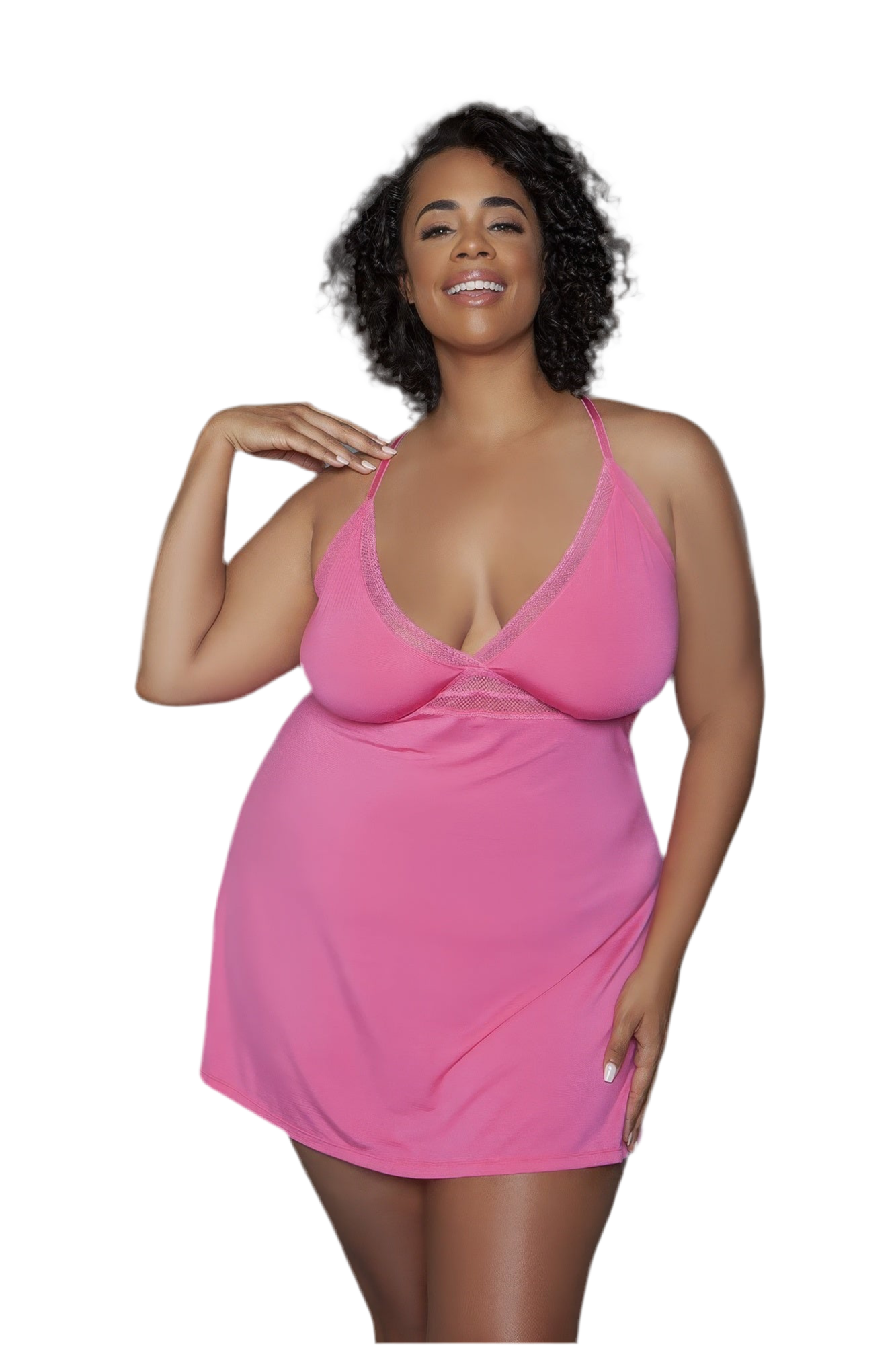 Plus Pink Babydoll Nightgown